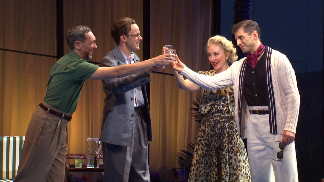 Montage of Flying Over Sunset at Lincoln Center
